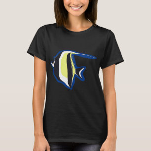 Camiseta Peixe-Anjo Nadando Para Longe