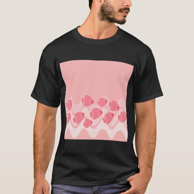 Camiseta Peixe-Anjo Rosa Kitsch (Frente)