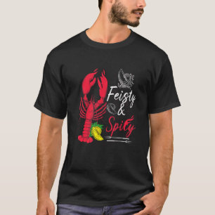 Camiseta Peixe-Aranha Picante E Preguiçoso Arrefece Frangos