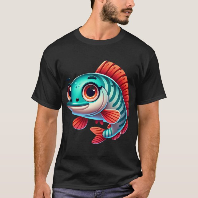 Camiseta Peixe Arapaima Adorável (Frente)