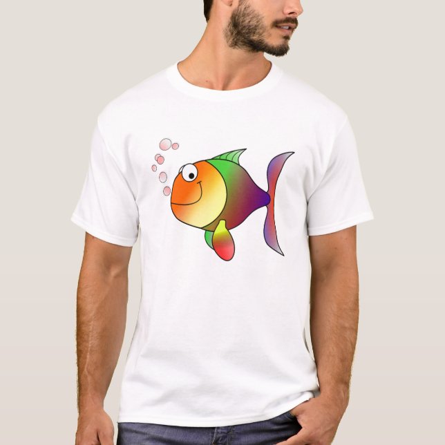 Camiseta Peixe Arco-Íris (Frente)