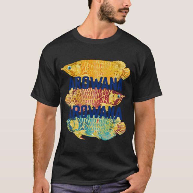 Camiseta Peixe Arowana Asiático Poderoso (Frente)