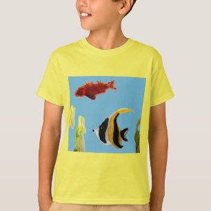 Camiseta Peixe Art nadando no mar