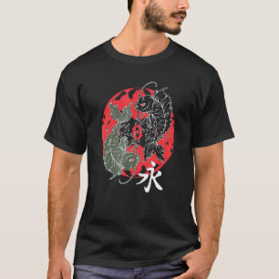 Camiseta Peixe Arte Asiática Arredondada Colorida Incrível 