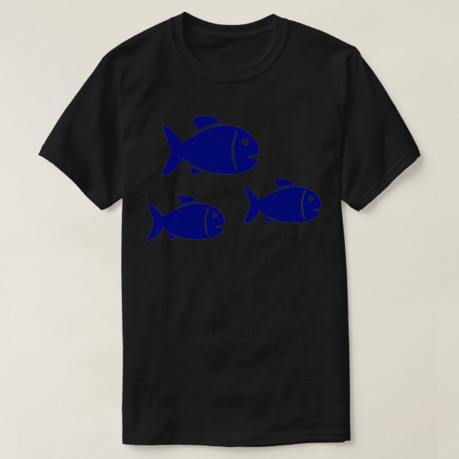 Camiseta Peixe Azul 14 (Frente do Design)