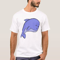 Peixe Azul Kawaii Golfinho ou Toninha Cartoon