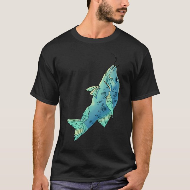 Camiseta Peixe azul, peixe (Frente)