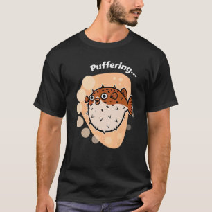 Camiseta Peixe Baiacu Eu Estou Inflando Peixe Criatura Mari