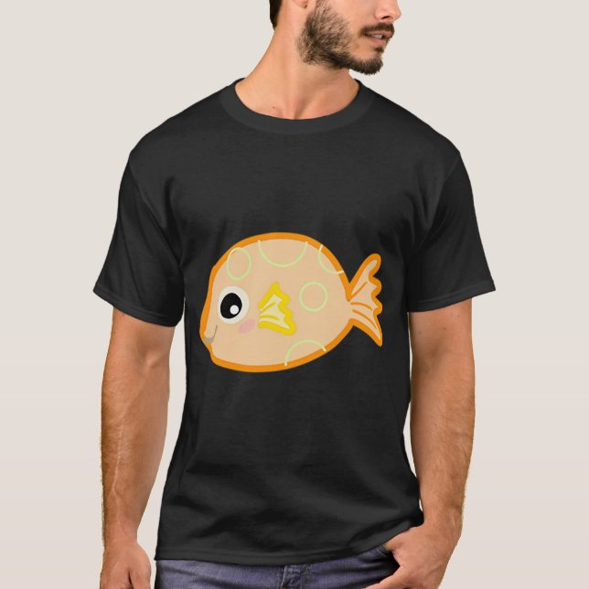 Camiseta peixe baiacu pequeno 2 (Frente)