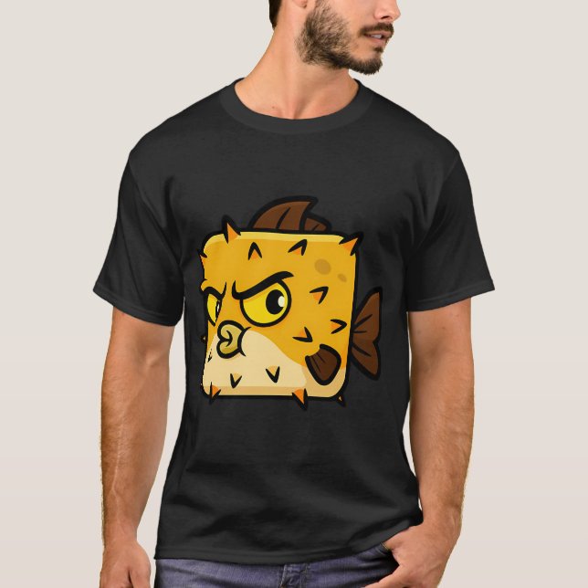 Camiseta Peixe Baiacu Quadrado (Frente)