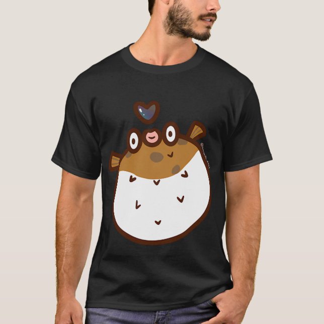Camiseta Peixe-balão desajeitado (Frente)