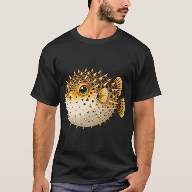 Camiseta Peixe-balão Fofo (Frente)