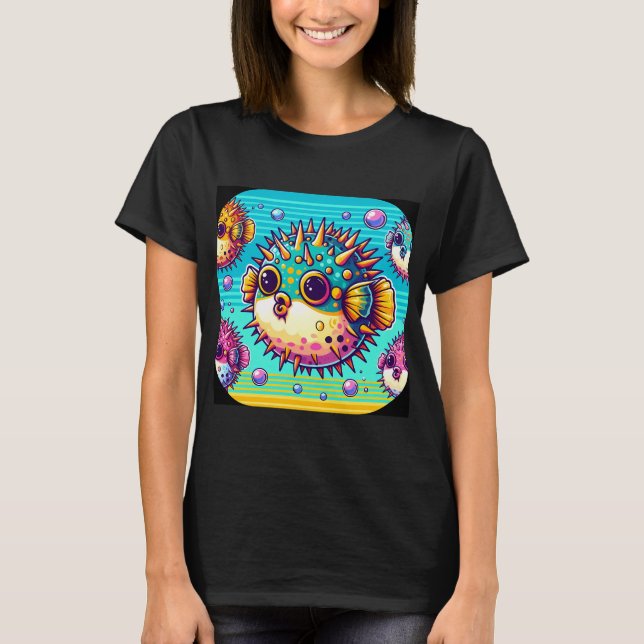 Camiseta Peixe Balão Fofo (Frente)