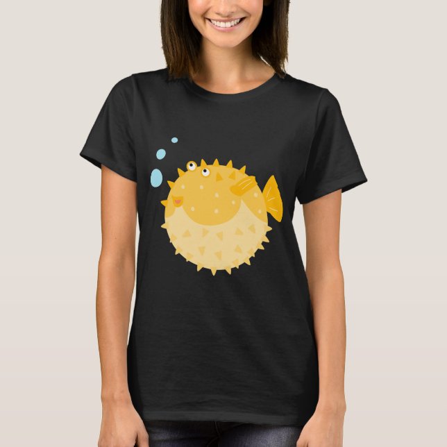 Camiseta Peixe Balão Fofo (Frente)