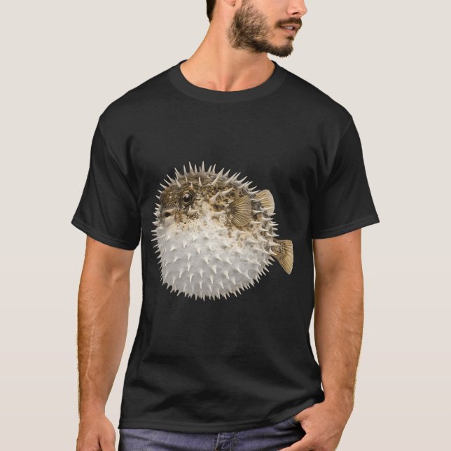 Camiseta peixe-balão inflado (Frente)