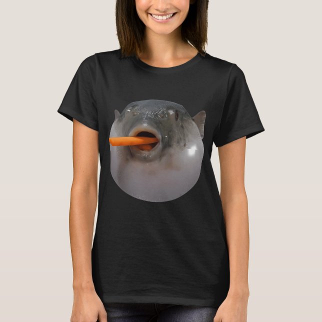 Camiseta Peixe-balão Meme (Frente)
