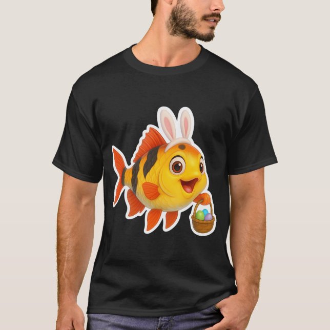 Camiseta Peixe-barbo-da-páscoa (Frente)