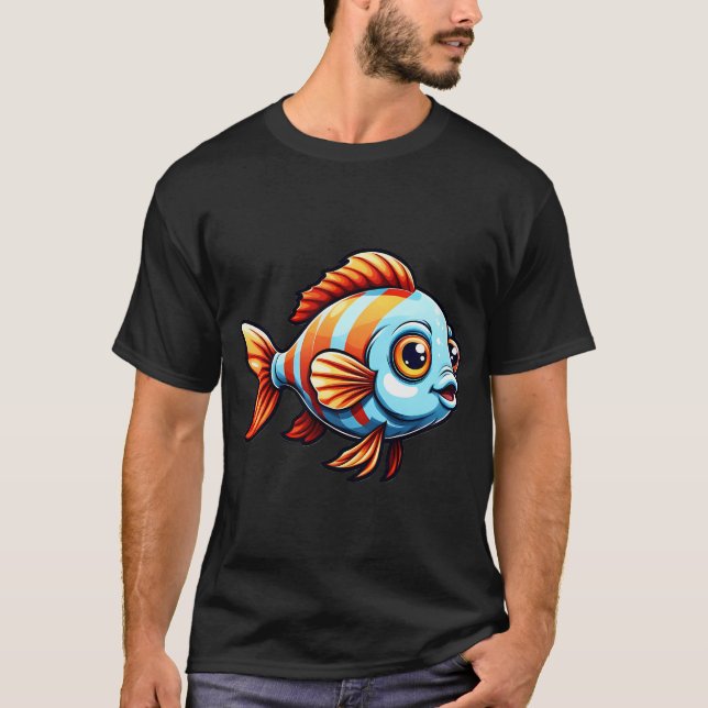 Camiseta Peixe bebê fofo (Frente)