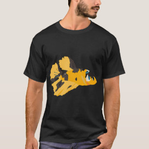 Camiseta Peixe Betta Amarelo