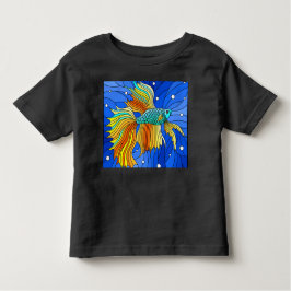 Camiseta Peixe Betta Amarelo que Luta