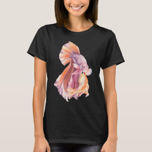 Camiseta Peixe Betta Aquarela