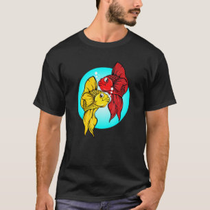 Camiseta Peixe Betta Aquariofilo Peixe de Combate Tailandês