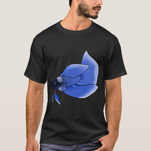Camiseta Peixe Betta Azul (Frente)