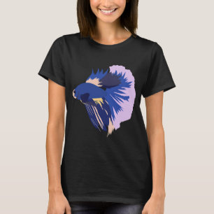 Camiseta Peixe Betta azul