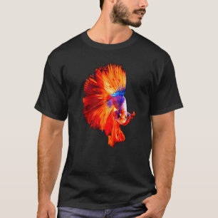 Camiseta Peixe Betta de Combate Siamesa Exótico