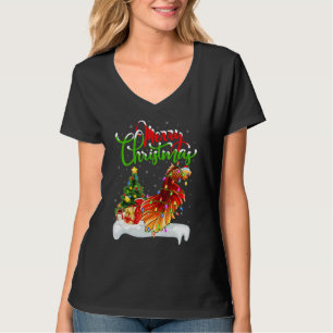 Camiseta Peixe Betta Decorações de Natal Pai Natal Peixe Be