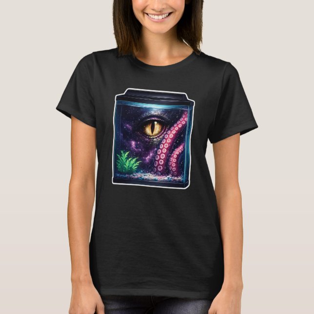 Camiseta peixe betta galáxia (Frente)