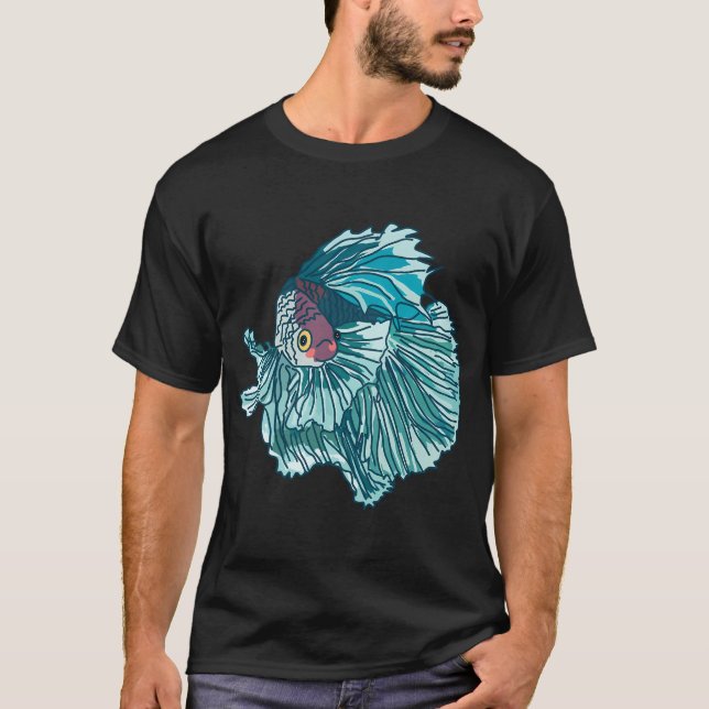 Camiseta peixe betta kawaii (Frente)