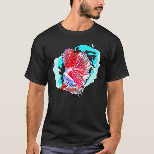 Camiseta Peixe Betta Para Homens Mulheres