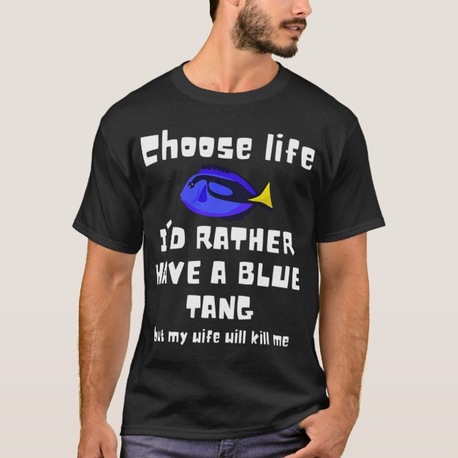 Camiseta Peixe betta roxo azul (Frente)