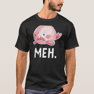Camiseta Peixe Blob Meh. Triste Aguarela Feia Fofa