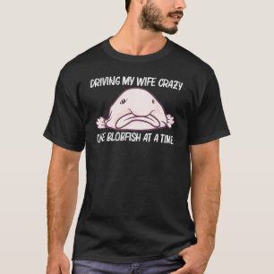 Camiseta Peixe-blob Para Homens Pai Peixe de Águas Profunda