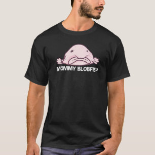 Camiseta Peixe-blob para mulheres mãe peixe de águas profun