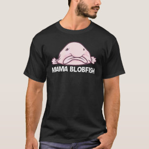 Camiseta Peixe-Blob Para Mulheres Mãe Peixe de Águas Profun