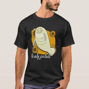 Camiseta Peixe-boi batata flutuante Peixe-boi