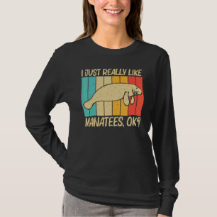 Camiseta Peixe-boi Bonito Para Homens Mulheres Vaca Marinha