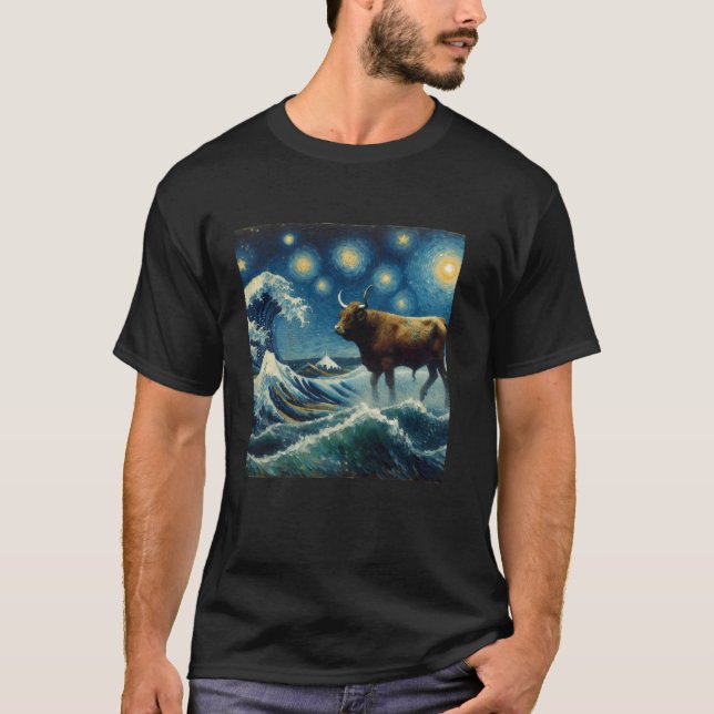 Camiseta Peixe-boi Estrela Noturna Dugong (Frente)
