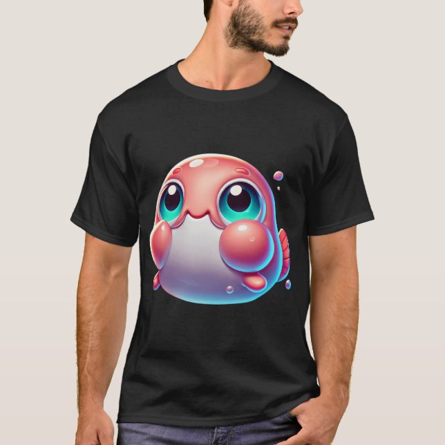 Camiseta Peixe-Bolha Adorável (Frente)