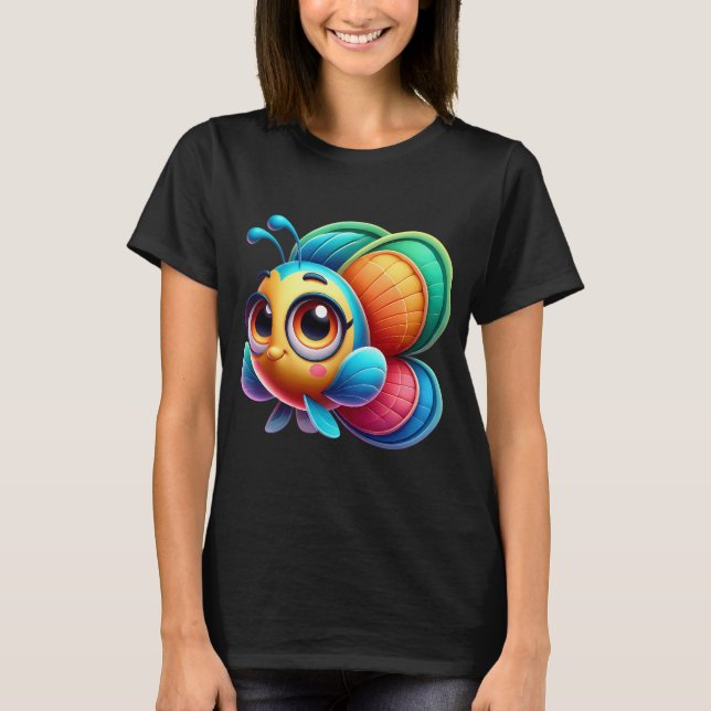 Camiseta Peixe Borboleta Adorável (Frente)