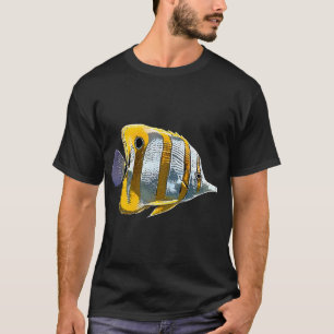 Camiseta Peixe Borboleta Copperband Branco Design Alternati