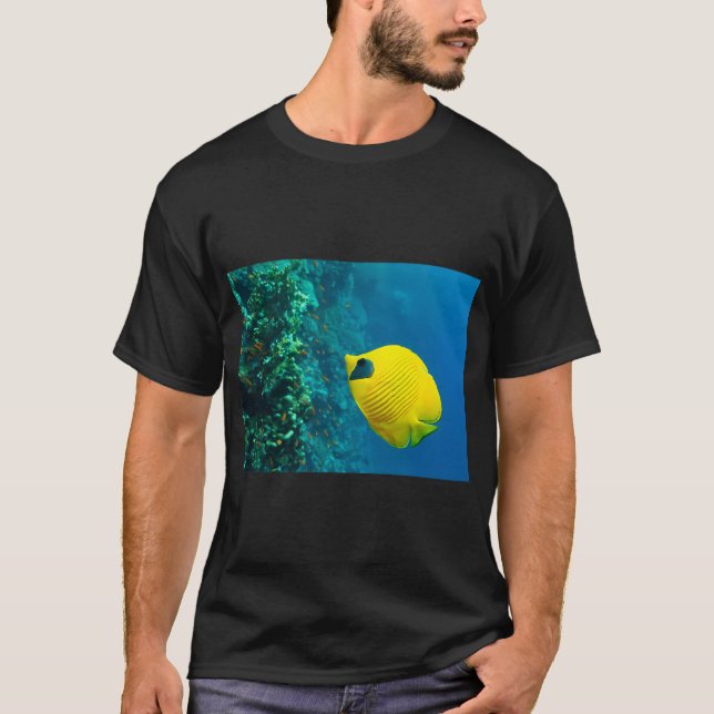 Camiseta Peixe-borboleta-máscara (Frente)
