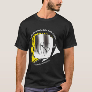 Camiseta Peixe-Borboleta-Pacífico-de-Duas-Selas-Colorblock