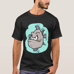 Camiseta Peixe Bravo de Desenho Animado