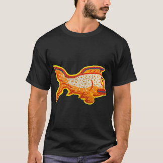 Camiseta Peixe Brilhante (Caneta de Pintura em Tela)