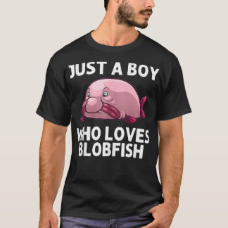 Camiseta Peixe-Cabra legal Para Crianças, Peixes-Blob