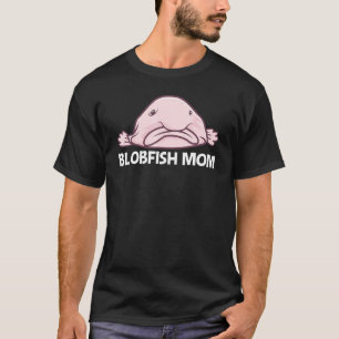Camiseta Peixe-Cabra Para Mamãe Mulheres Peixes Profundos